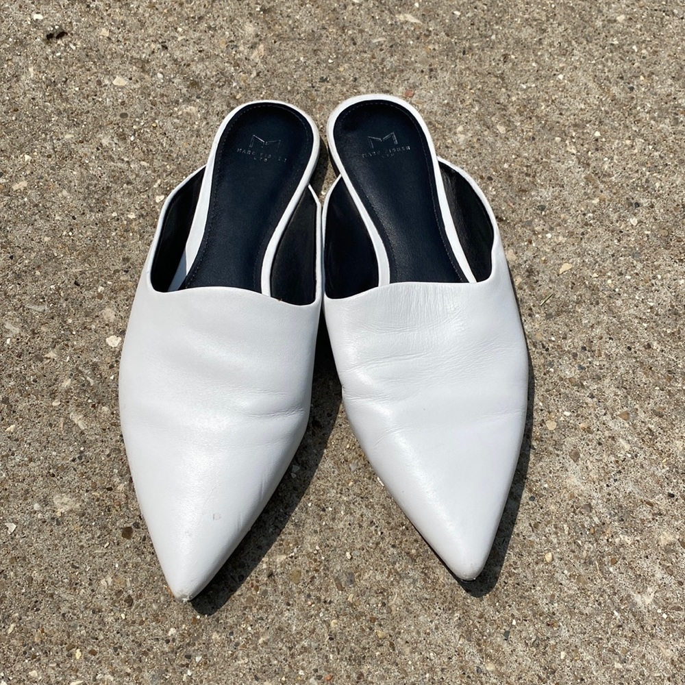 Marc Fisher Leather Mules SZ 8